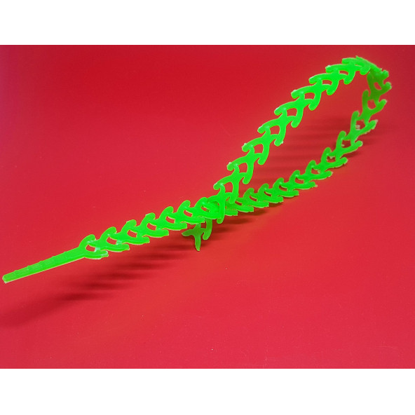 Esnek Kablo Bağı Plastik Kelepçe 10X300 mm 50 Adet Yeşil ürün görseli 1