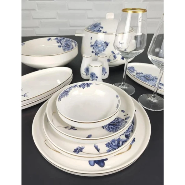 Roy King Blue Blanch 60 Parça Yemek Takımı Dsn 042 ürün görseli 1