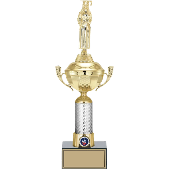 ODAK KUPA - Figürlü Kupalar - Mezuniyet Kadın Figürlü Kupalar FG-058 C - 41 cm ürün görseli 1