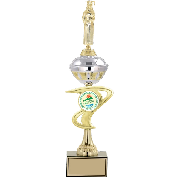 ODAK KUPA - Figürlü Kupalar - Mezuniyet Kadın Figürlü Kupalar FG-065 C - 44 cm ürün görseli 1