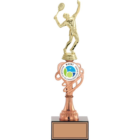 ODAK KUPA - Figürlü Kupalar - Tenis Erkek Figürlü Kupalar FG-034 C - 35 cm ürün görseli 1