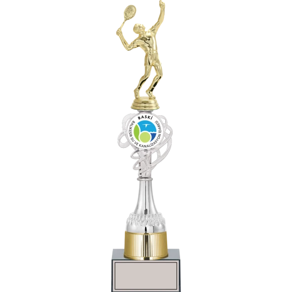 ODAK KUPA - Figürlü Kupalar - Tenis Erkek Figürlü Kupalar FG-036 B - 41 cm ürün görseli 1