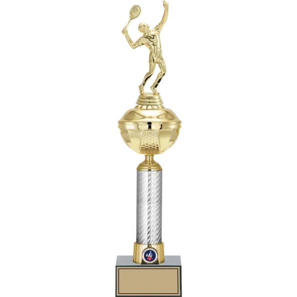 ODAK KUPA - Figürlü Kupalar - Tenis Erkek Figürlü Kupalar FG-057 A - 47 cm ürün görseli 1