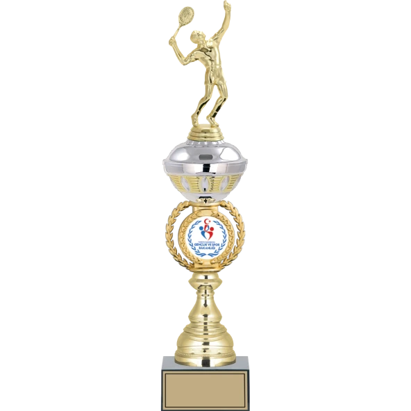 ODAK KUPA - Figürlü Kupalar - Tenis Erkek Figürlü Kupalar FG-066 C - 46 cm ürün görseli 1