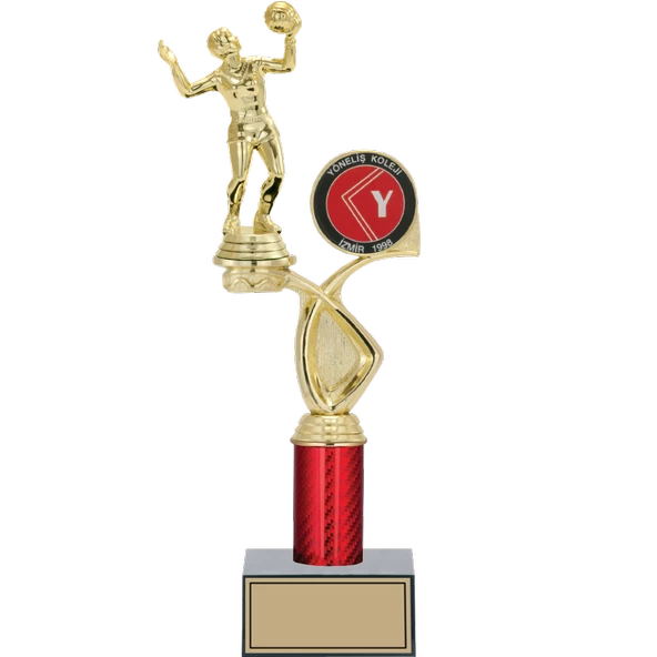 ODAK KUPA - Figürlü Kupalar - Voleybol Kadın Figürlü Kupalar FG-016 C - 35 cm ürün görseli 1