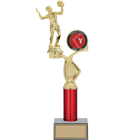 ODAK KUPA - Figürlü Kupalar - Voleybol Kadın Figürlü Kupalar FG-016 B - 38 cm ürün görseli 1