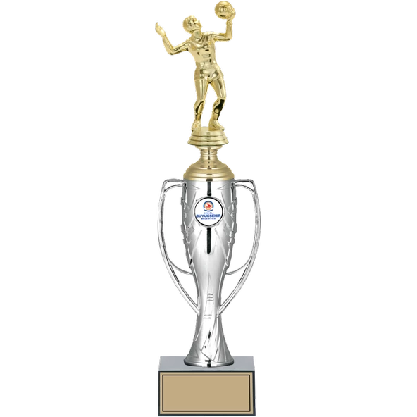 ODAK KUPA - Figürlü Kupalar - Voleybol Kadın Figürlü Kupalar FG-025 B - 38 cm ürün görseli 1
