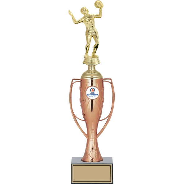ODAK KUPA - Figürlü Kupalar - Voleybol Kadın Figürlü Kupalar FG-025 C - 38 cm ürün görseli 1