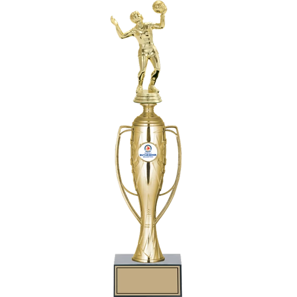 ODAK KUPA - Figürlü Kupalar - Voleybol Kadın Figürlü Kupalar FG-025 A - 38 cm ürün görseli 1