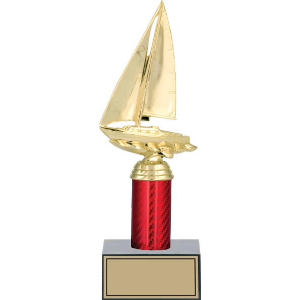 ODAK KUPA - Figürlü Kupalar - Yelken Figürlü Kupalar FG-004 B - 28 cm ürün görseli 1