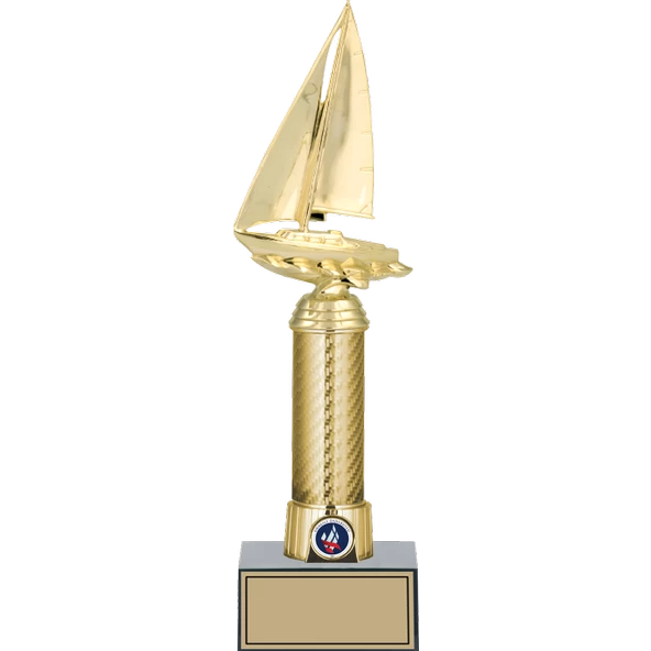 ODAK KUPA - Figürlü Kupalar - Yelken Figürlü Kupalar FG-008 B - 34 cm ürün görseli 1