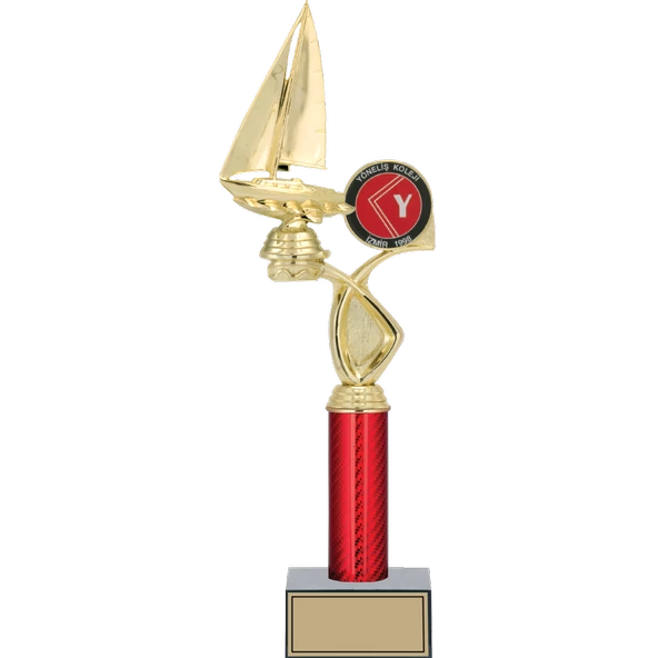 ODAK KUPA - Figürlü Kupalar - Yelken Figürlü Kupalar FG-016 A - 42 cm ürün görseli 1