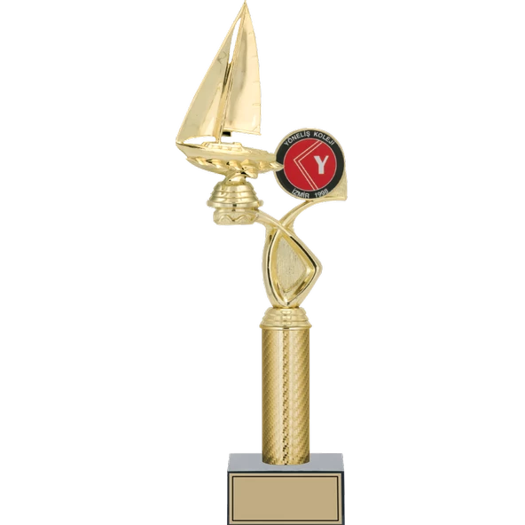 ODAK KUPA - Figürlü Kupalar - Yelken Figürlü Kupalar FG-015 A - 42 cm ürün görseli 1