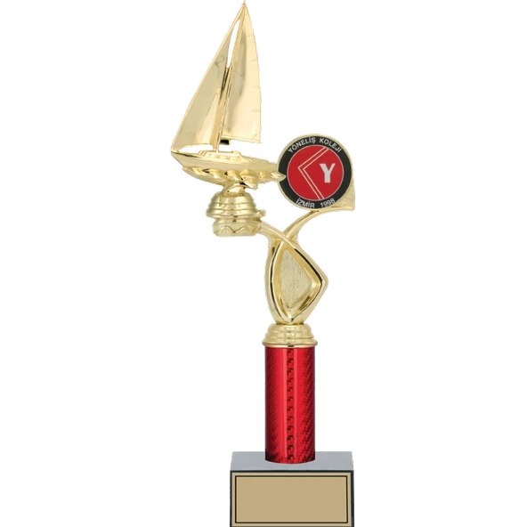 ODAK KUPA - Figürlü Kupalar - Yelken Figürlü Kupalar FG-016 B - 40 cm ürün görseli 1