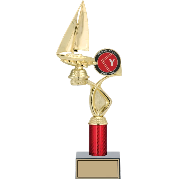 ODAK KUPA - Figürlü Kupalar - Yelken Figürlü Kupalar FG-016 C - 37 cm ürün görseli 1