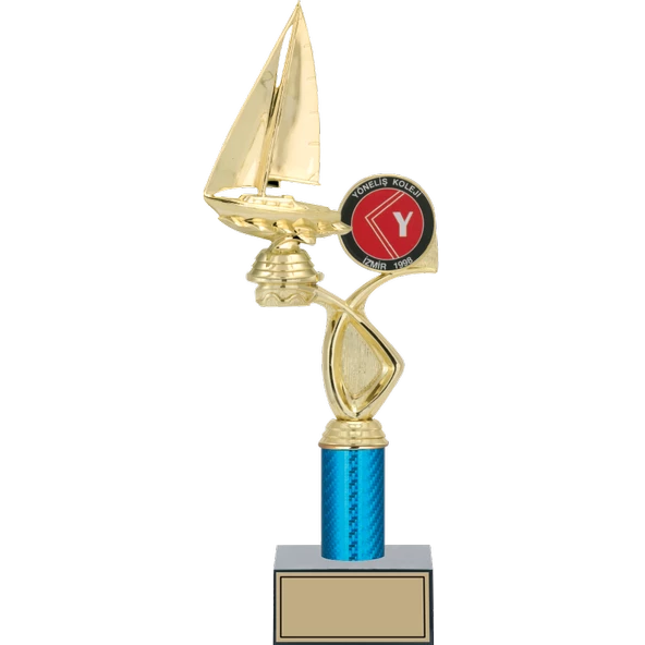 ODAK KUPA - Figürlü Kupalar - Yelken Figürlü Kupalar FG-017 C - 37 cm ürün görseli 1