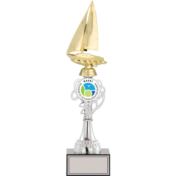 ODAK KUPA - Figürlü Kupalar - Yelken Figürlü Kupalar FG-034 B - 39 cm ürün görseli 1