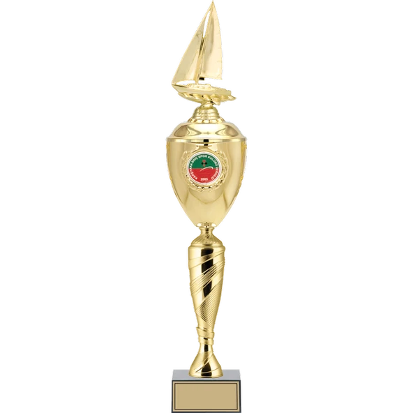 ODAK KUPA - Figürlü Kupalar - Yelken Figürlü Kupalar FG-081 B - 62 cm ürün görseli 1