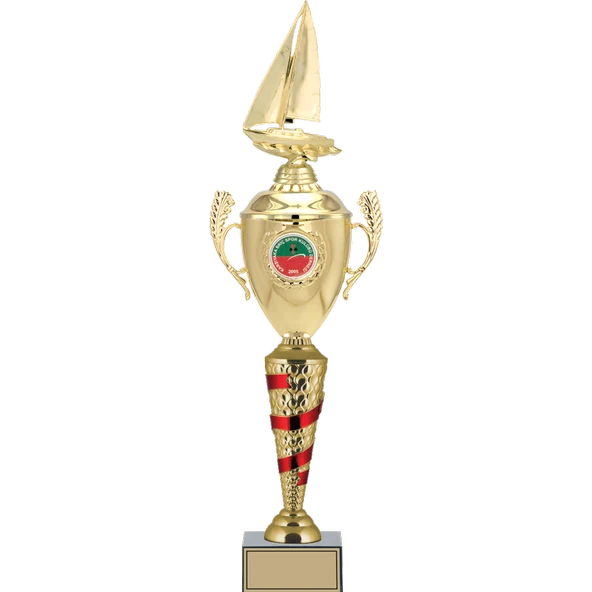 ODAK KUPA - Figürlü Kupalar - Yelken Figürlü Kupalar FG-082 B - 61 cm ürün görseli 1