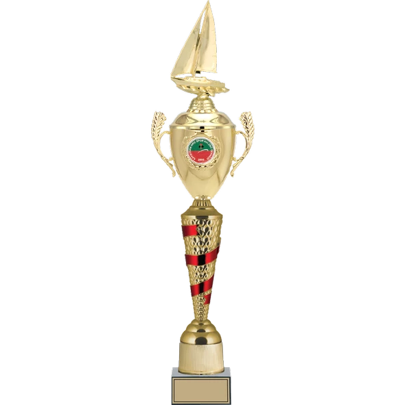 ODAK KUPA - Figürlü Kupalar - Yelken Figürlü Kupalar FG-084 A - 68 cm ürün görseli 1