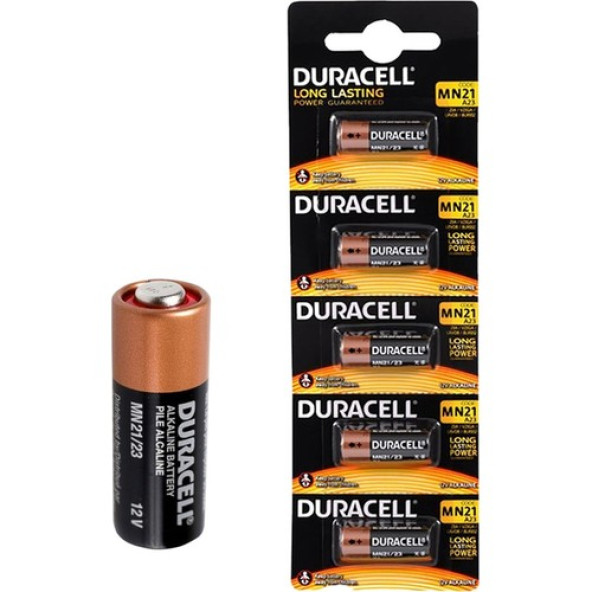 DURACELL 23 A MN21 PİL 5 ADET ALKALİN 12 VOLT ürün görseli 1
