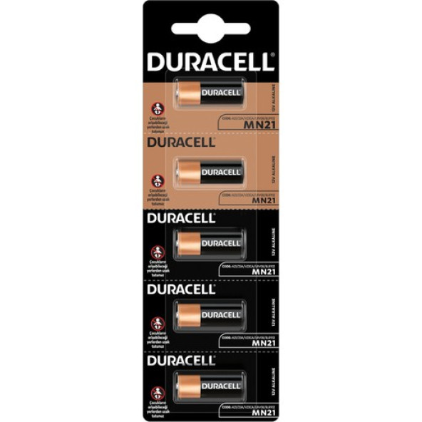 DURACELL 23 A MN21 PİL 5 ADET ALKALİN 12 VOLT - Resim 2