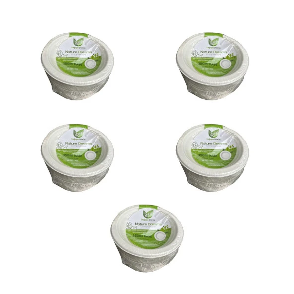 Roll-Up Nature Ekolojik Karton Kağıt Tek Kullanımlık Çorba Kasesi - 400 cc - 50 Adetlik 5 Paket ürün görseli 1