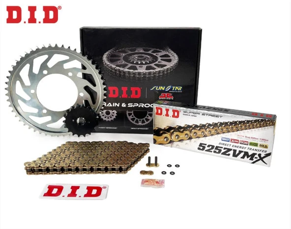 Did Zvm-x-Sunstar 2013-2016 KTM 1190 Adventure R Uyumlu Zincir Dişli Set Gold (Sarı) Renk ürün görseli 1