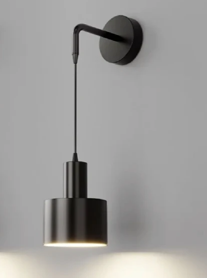 Rsylight Retro Metal Dekoratif Rustik Siyah Modern Duvar Aplik ürün görseli 1