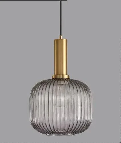 Rsylight Rustik Dekoratif Metal Modern Füme Opal Camlı Tekli  Avize çap:20 ürün görseli 1