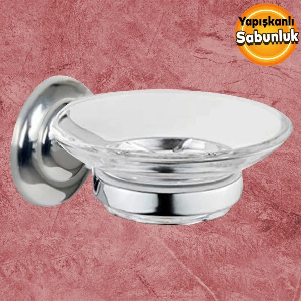 Sabunluk Katı Sabunluk Yapışkanlı El Sabunluğu Kristal ürün görseli 1
