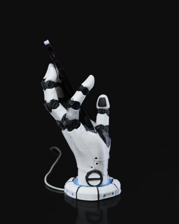 Android Robot Kol Telefon Tutucu-Şarj Bölmeli - Resim 2