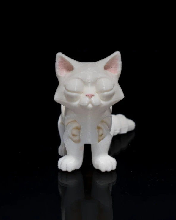 Hareketli Uyuyan Busya Kedi Oyuncak Figür 15CM ürün görseli 1