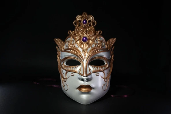 Venedik Karnaval Maskesi (Ayrı Ayrı Kullanılabilir) BÜYÜK BOY ürün görseli 1