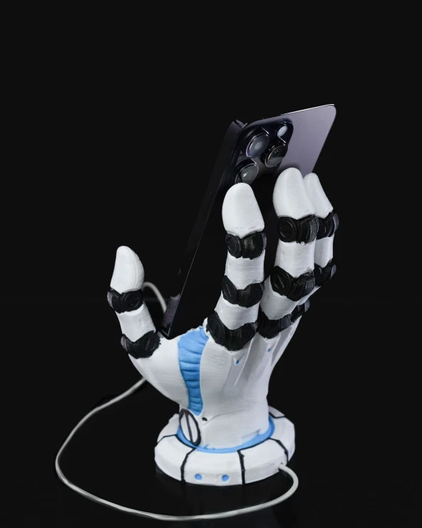 Android Robot Kol Telefon Tutucu-Şarj Bölmeli - Resim 4