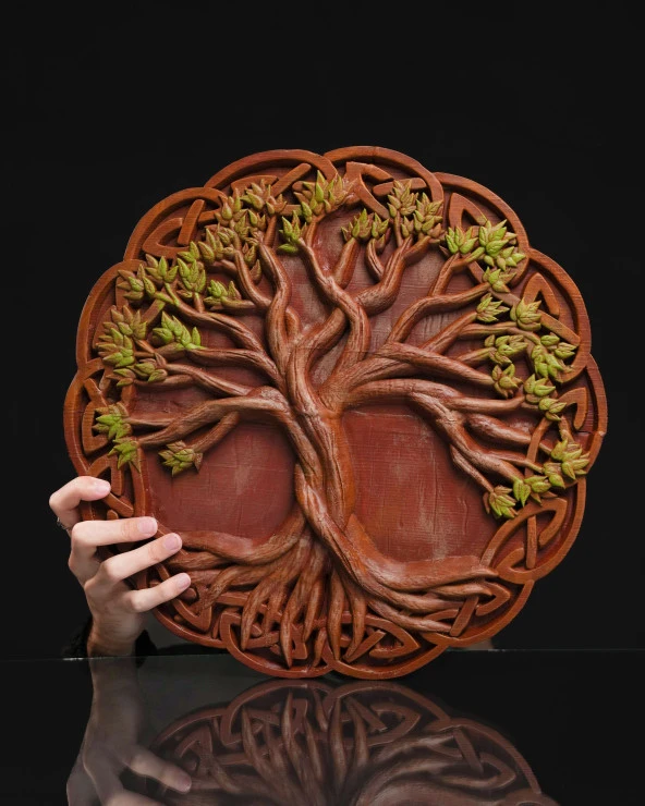 Yaşam Ağacı Tree of Life Duvar Dekoru Mini Boy (19 CM) ürün görseli 1