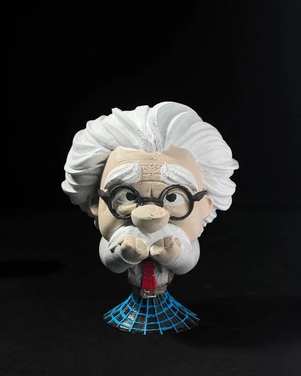 Albert Einstein Görmedim - Duymadım - Bilmiyorum Heykel Seti - Resim 3