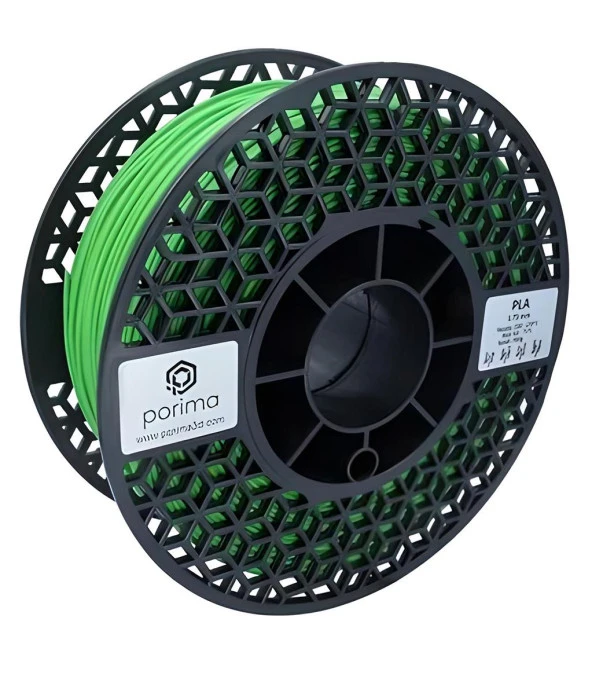 Porima PLA 1.75mm Yeşil RAL6018 Filament 1 Kg ürün görseli 1