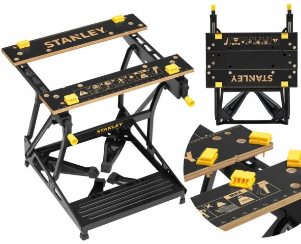 Stanley STST83400-1 İkisi Bir Arada Katlanır Çalışma Tezgahı ve Mengene ürün görseli 1