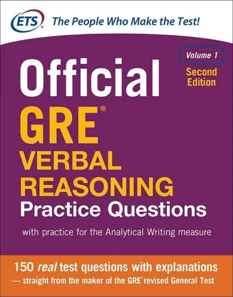 Official GRE Verbal Reasoning Practice Questions 2nd Ed. ürün görseli 1