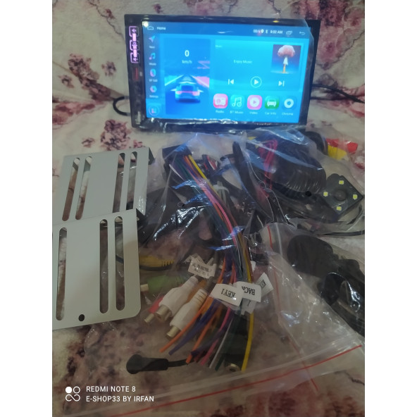 7 inch 2Din 2/32gb. Yeni 5Volt +Usb li ön Ekran+CARPLAY ile Gerçek 2gb Ram'li Universal Android 13 ürün görseli 1