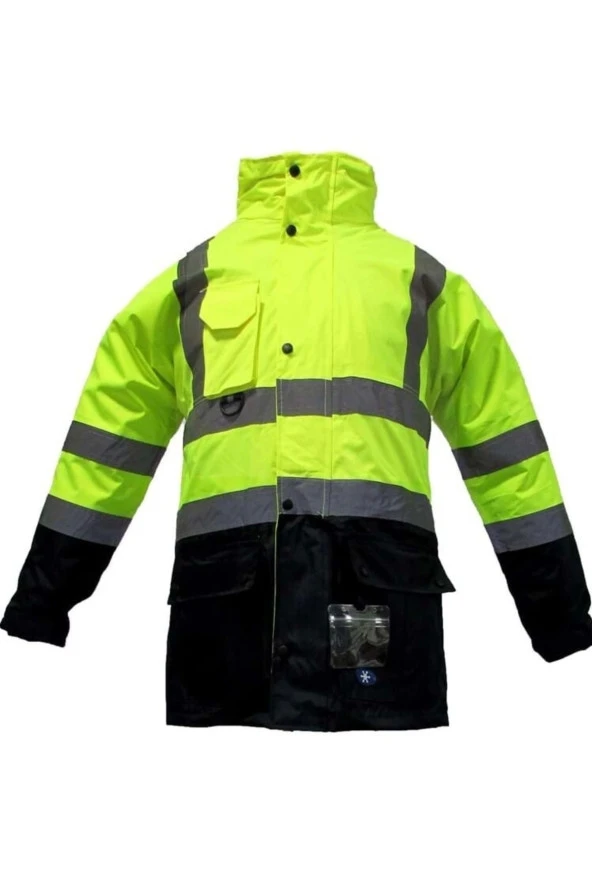 Junior Jn1003 5in1 Yüksek Görünürlüklü Içi Çıkmalı Oxford Parka ürün görseli 1