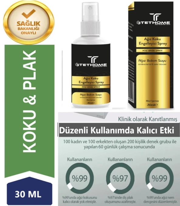 Ağız kokusu önleyici sprey Alkolsüz Ağız Bakım Suyu formül 30ml ürün görseli 1