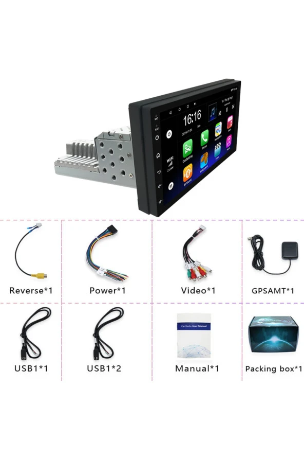 7 Inç Universal Android 13 / 2+32gb / 1din Kasa Double Ekran Tofaş V.s. Için Slim Ince ürün görseli 1
