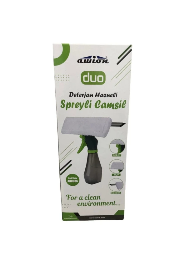 Duo Deterjan Hazneli Spreyli Camsil - Resim 3