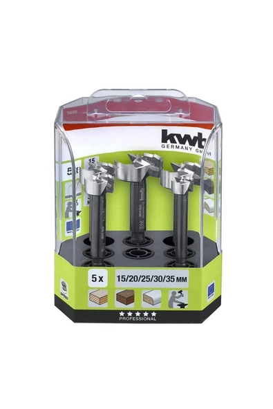 Kwb Taş Menteşe Delik Açma Seti 5 Parça 49706300 ürün görseli 1