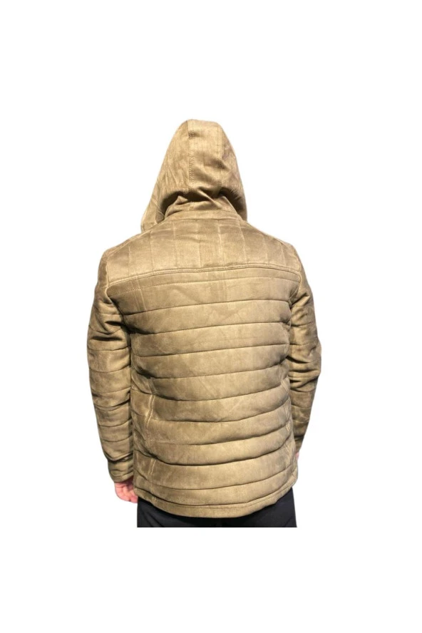 PREMİUM ÇIKARILABİLİR KAPŞONLU SÜET MONT - Resim 7