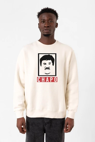 El Chapo Gangster Swagger Ekru Erkek 2ip Sweatshirt ürün görseli 1