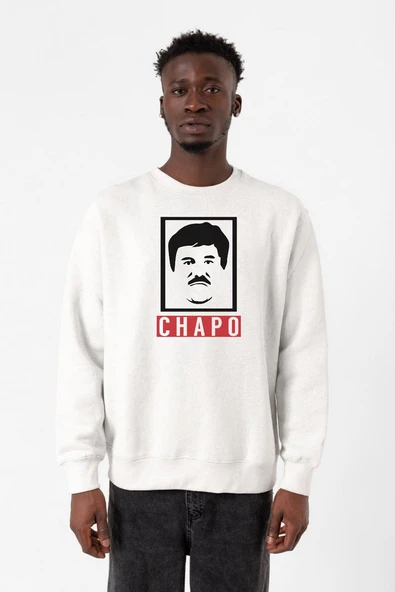 El Chapo Gangster Swagger Beyaz Erkek 2ip Sweatshirt ürün görseli 1