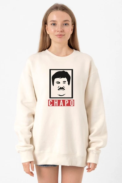 El Chapo Gangster Swagger Ekru Kadın 2ip Sweatshirt ürün görseli 1